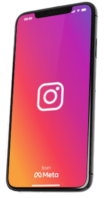 Écran d'acceuil du réseau social Instagram sur Iphone